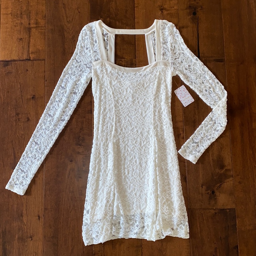FREE PEOPLE alabaster lace dress